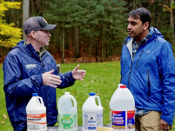 S22 E24: Mark McCullough washes a bluestone patio